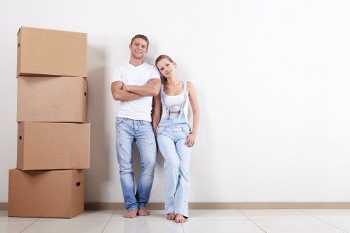 Furniture pick-up service handling a sofa removal in Brompton