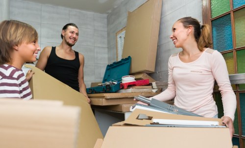 Removalists preparing a house move in Brompton