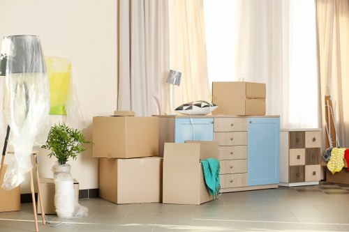 Household furniture removal and loading for a Brompton customer