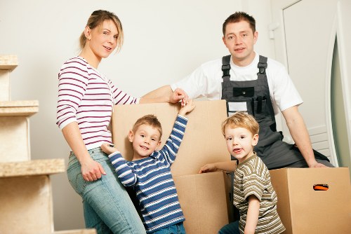 Moving service navigating Brompton flats with stairs and tight access
