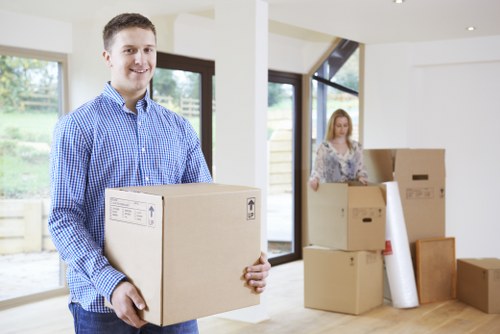 Man and van service assisting a local move in Brompton