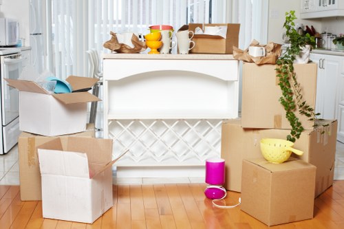 Careful loading of household furniture for removals in Brompton