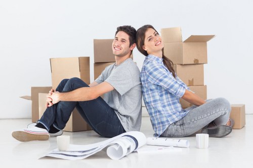 Removal van prepared for a local flat move in Brompton