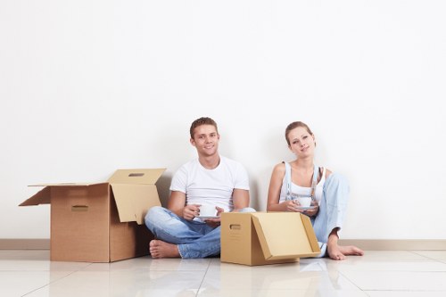 Brompton property access and moving logistics with a removal van