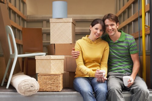 Moving truck service supporting a local Brompton relocation