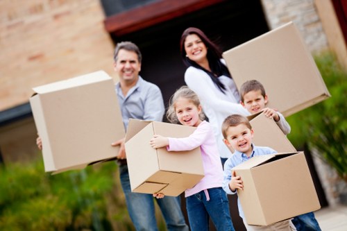 Careful wrapping and boxing of fragile items in Brompton