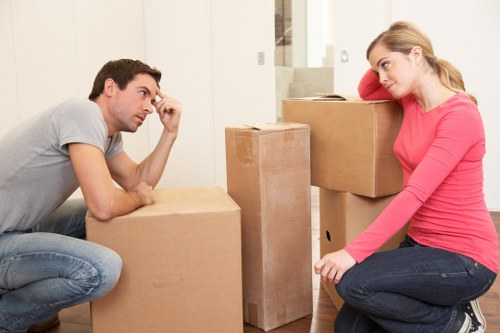 Careful packing and loading during a Brompton house move