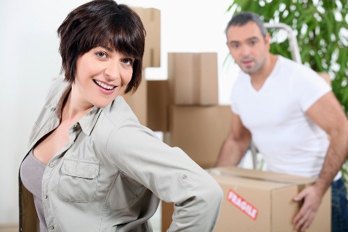 Careful handling of household furniture during removals in Brompton