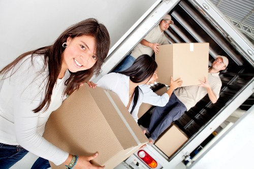 Careful packing and loading during a Brompton house move