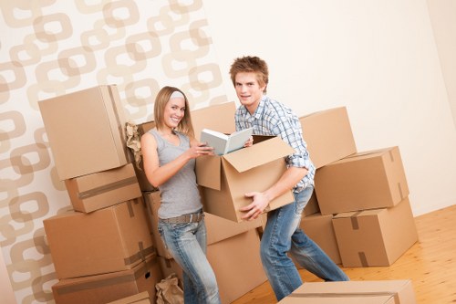 A hired removal truck suited to bulky furniture and boxes
