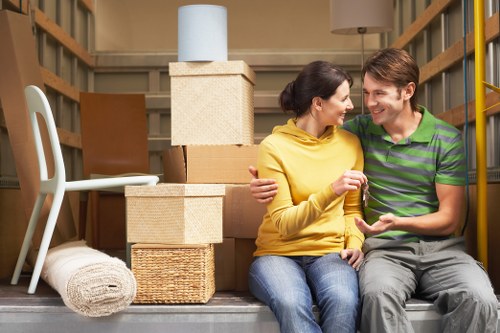 Moving preparation checklist for Brompton customers with labelled boxes